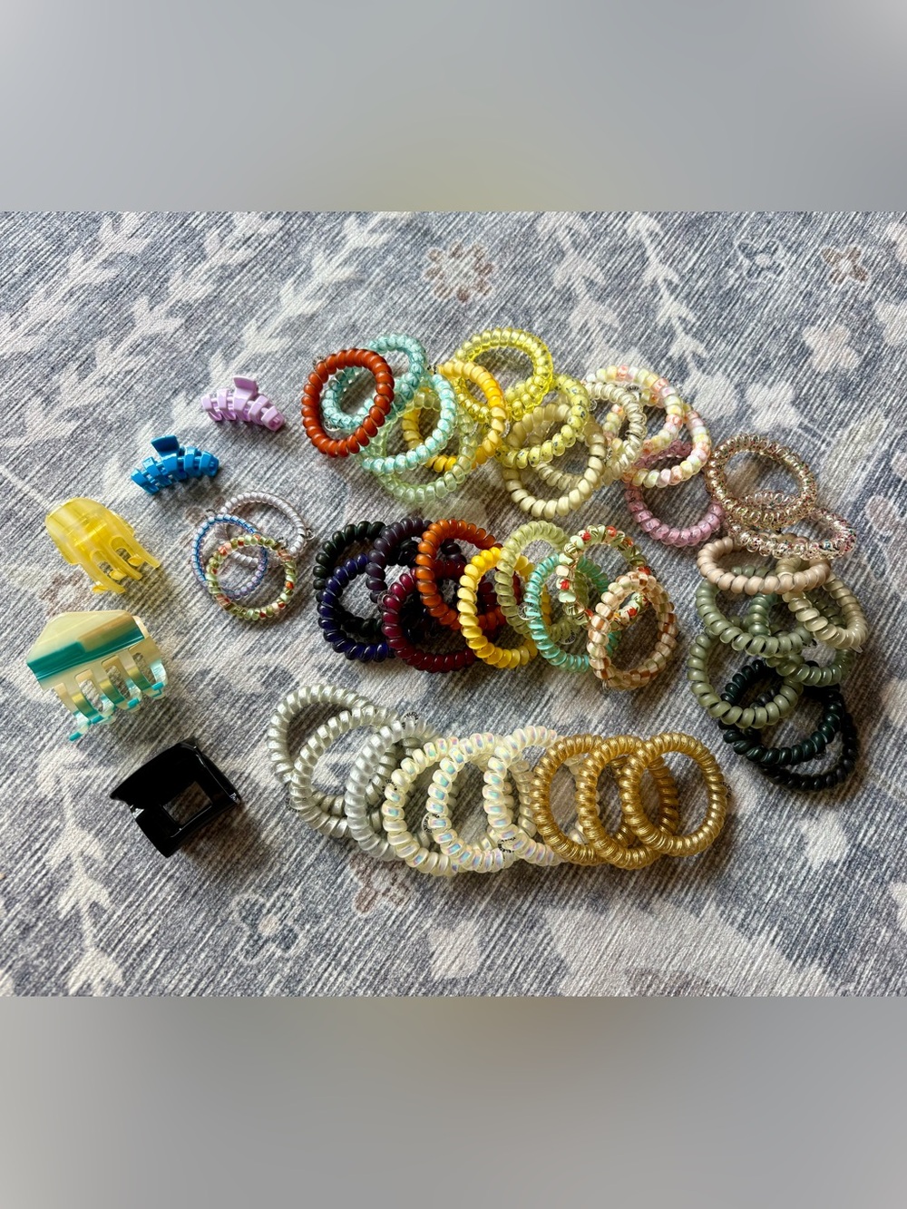 Assorted Teleties Hair Bands and Clips